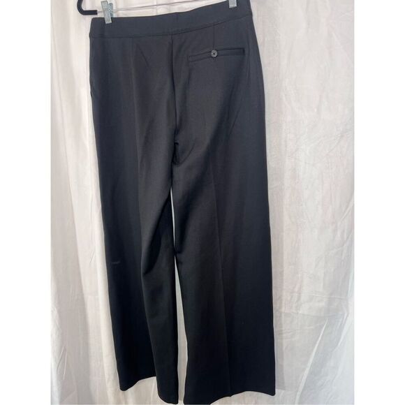 Spanx Women's Black Super Smooth Perfect Fit Ponte Wide Leg Pants Large NWOT - Picture 8 of 13